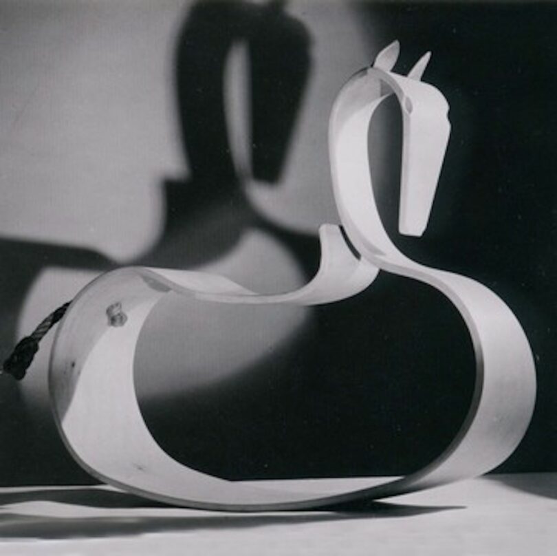 sculptural rocking horse