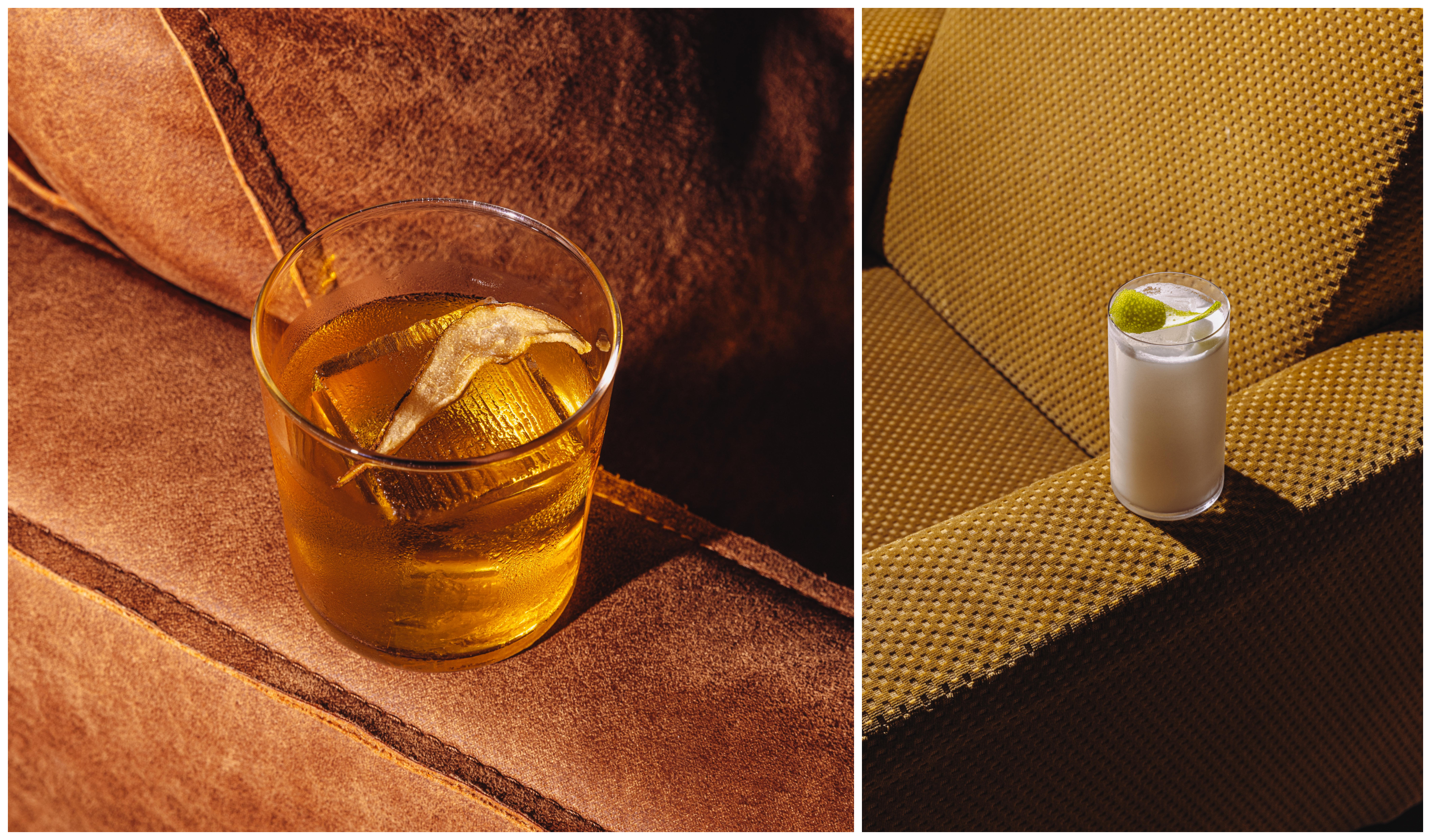 Dirty-Lemon-Paris.png Cocktails displayed on armchairs in a Paris cocktail bar