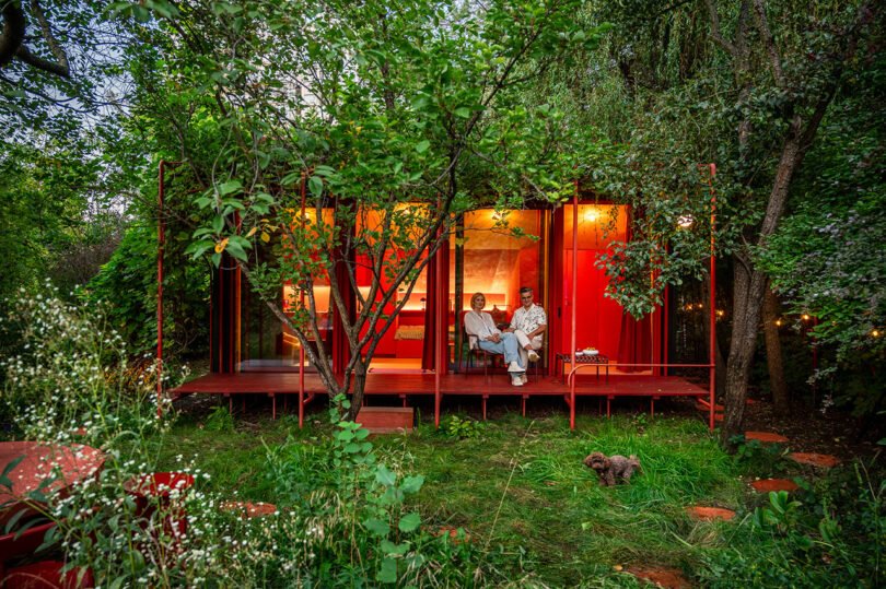 House of Color: A Vibrant Tiny Cottage in a Warsaw Garden